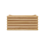 Mesa de Noche Flotante Nori Miel 43x23cm con Un Cajón y Un Compartimiento - MESAS DE NOCHE | Bylmo