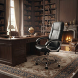 Silla Gerencial Tayrona Negro 54x121cm Giratoria con Espaldar y con Apoya Cabezas - SILLAS DE OFICINA | Bylmo