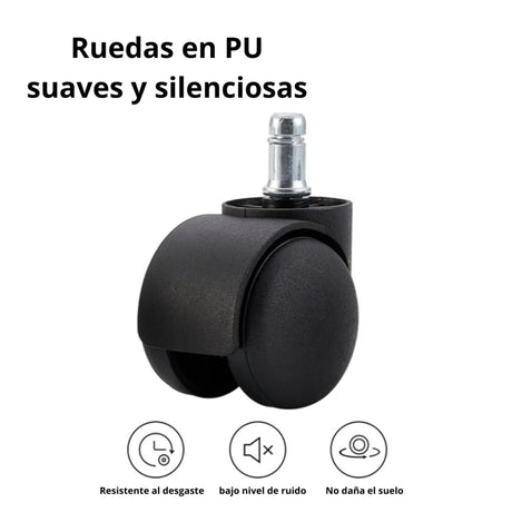 Silla Gerencial Tayrona Negro 54x121cm Giratoria con Espaldar y con Apoya Cabezas - SILLAS DE OFICINA | Bylmo