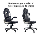 Silla Gerencial Cocora Negro 49x114cm Giratoria con Espaldar y con Apoya Cabezas - SILLAS DE OFICINA | Bylmo