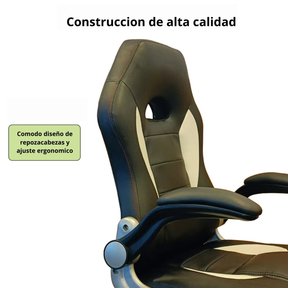 Silla Gerencial Cocora Negro 49x114cm Giratoria con Espaldar y con Apoya Cabezas - SILLAS DE OFICINA | Bylmo