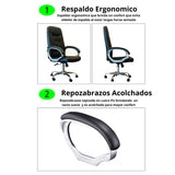 Silla Gerencial Vegas Negro 51x128cm Giratoria con Espaldar y con Apoya Cabezas - SILLAS DE OFICINA | Bylmo