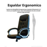 Silla Gerencial Vegas Negro 51x128cm Giratoria con Espaldar y con Apoya Cabezas - SILLAS DE OFICINA | Bylmo