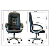 Silla Gerencial Vegas Negro 51x128cm Giratoria con Espaldar y con Apoya Cabezas - SILLAS DE OFICINA | Bylmo