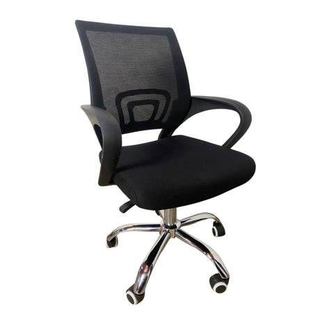 Silla de Oficina Libertad Negro 49x98cm Giratoria con Espaldar - SILLAS DE OFICINA | Bylmo