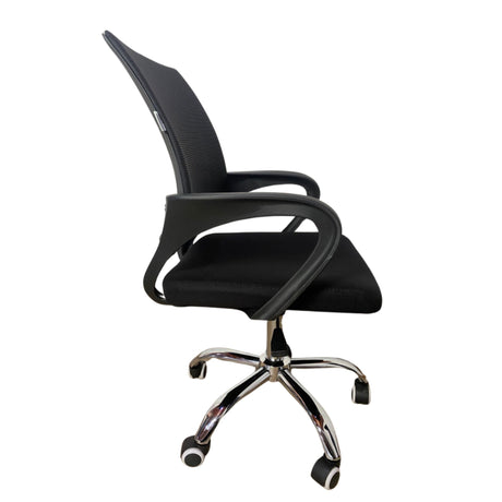 Silla de Oficina Libertad Negro 49x98cm Giratoria con Espaldar - SILLAS DE OFICINA | Bylmo