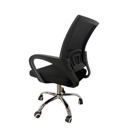 Silla de Oficina Libertad Negro 49x98cm Giratoria con Espaldar - SILLAS DE OFICINA | Bylmo