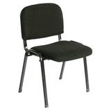 Silla Interlocutora Isóceles Negro 46x77cm con Espaldar - SILLAS DE OFICINA | Bylmo