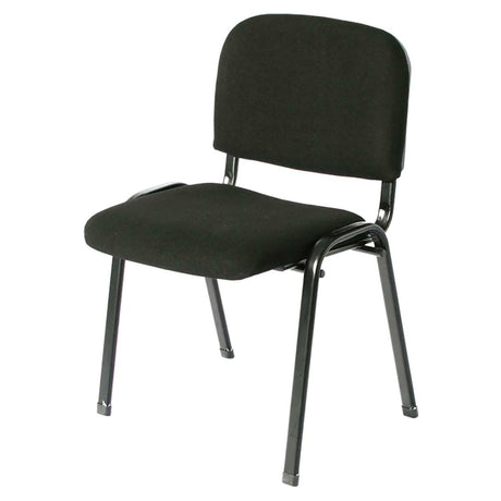 Silla Interlocutora Isóceles Negro 46x77cm con Espaldar - SILLAS DE OFICINA | Bylmo