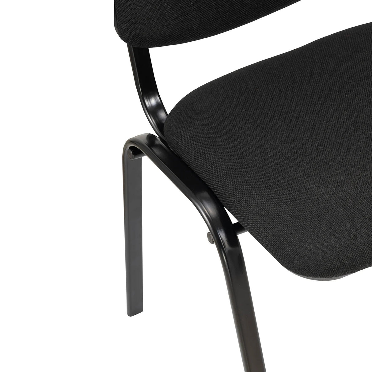 Silla Interlocutora Isóceles Negro 46x77cm con Espaldar - SILLAS DE OFICINA | Bylmo