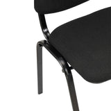 Silla Interlocutora Isóceles Negro 46x77cm con Espaldar - SILLAS DE OFICINA | Bylmo