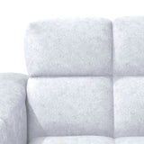 Sofá Miami Plata y Matiz Caoba 171x81cm de Dos Puestos y con Apoya Brazos - SOFAS Y POLTRONAS | Bylmo