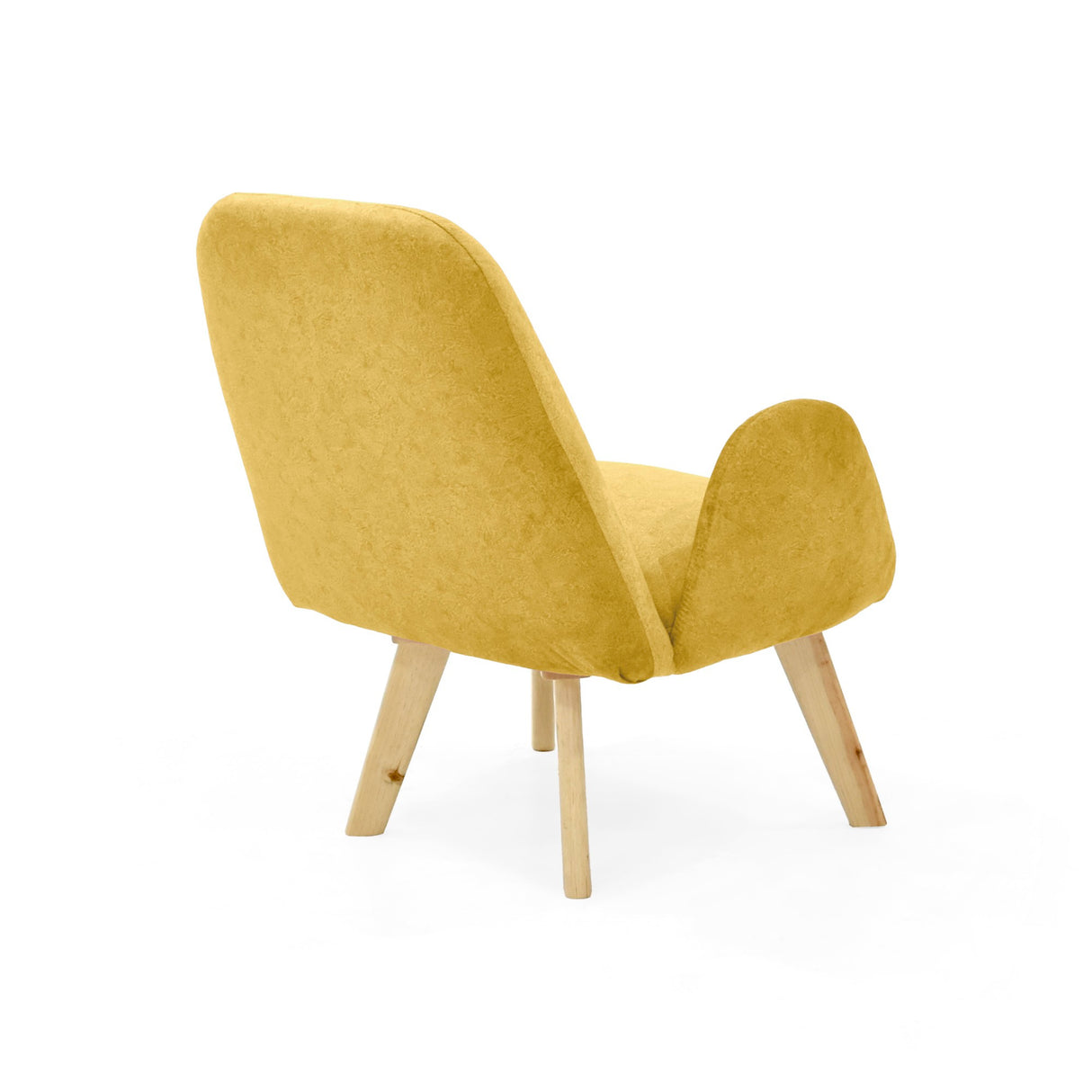 Poltrona Sibu Mostaza y Matiz Natural 77x79cm de Un Puestos y con Apoya Brazos - SOFAS Y POLTRONAS | Bylmo