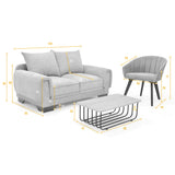 Sala Daytona Beige y Salmón 150x80cm de Tres Puestos y con Apoya Brazos - SOFAS Y POLTRONAS | Bylmo