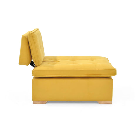 Poltrona Ventury Mostaza y Matiz Caoba 83x86cm de Un Puestos y Sin Apoya Brazos - SOFAS Y POLTRONAS | Bylmo