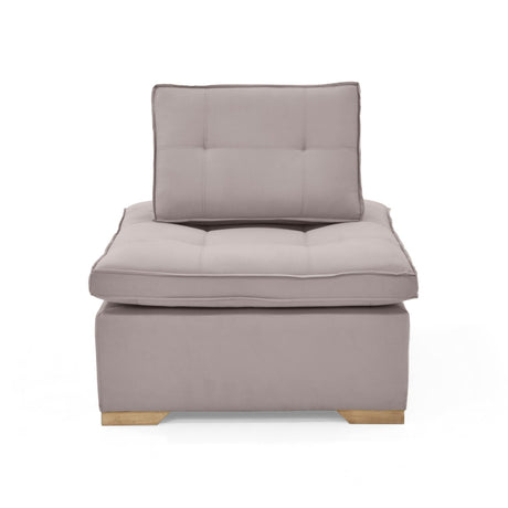 Poltrona Ventury Taupe y Matiz Caoba 83x86cm de Un Puestos y Sin Apoya Brazos - SOFAS Y POLTRONAS | Bylmo
