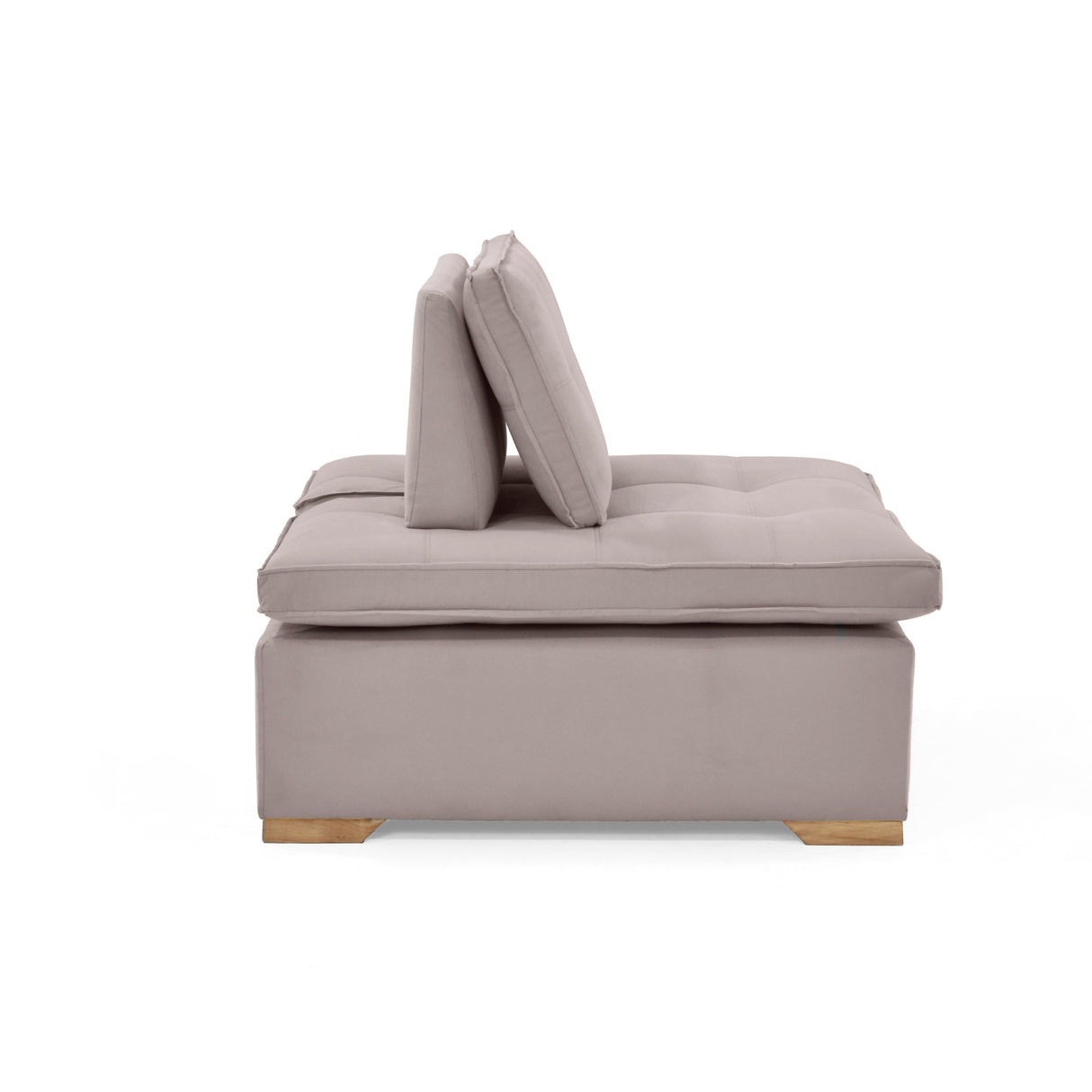 Poltrona Ventury Taupe y Matiz Caoba 83x86cm de Un Puestos y Sin Apoya Brazos - SOFAS Y POLTRONAS | Bylmo
