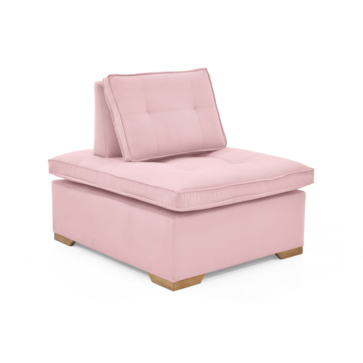 Poltrona Ventury Rosa y Matiz Caoba 83x86cm de Un Puestos y Sin Apoya Brazos - SOFAS Y POLTRONAS | Bylmo