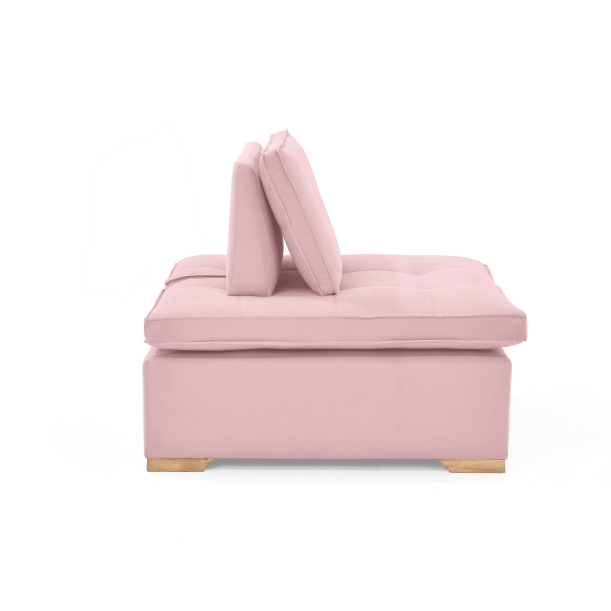 Set x 2 Poltronas Ventury Rosa y Matiz Caoba 83x86cm de Dos Puestos y Sin Apoya Brazos - SOFAS Y POLTRONAS | Bylmo