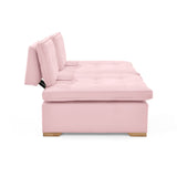 Set x 2 Poltronas Ventury Rosa y Matiz Caoba 83x86cm de Dos Puestos y Sin Apoya Brazos - SOFAS Y POLTRONAS | Bylmo