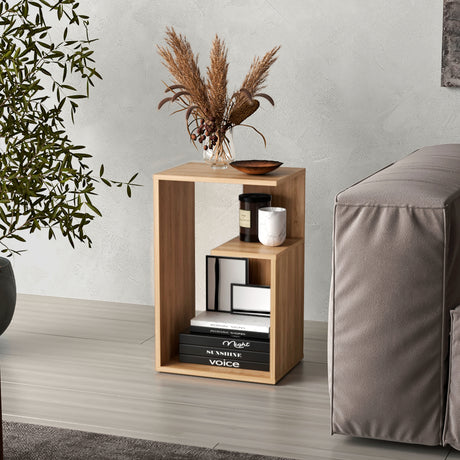 Mesa Auxiliar Everett Fresno Europeo 39.8x63.4cm Rectangular - MESAS AUXILIARES | Bylmo