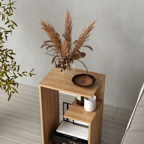 Mesa Auxiliar Everett Fresno Europeo 39.8x63.4cm Rectangular - MESAS AUXILIARES | Bylmo