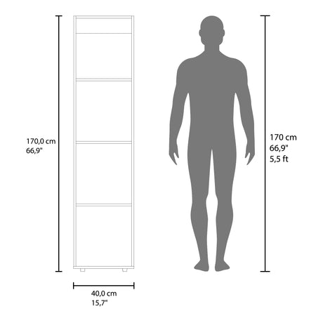 Closet Home Dreams Nogal 40x170cm con Una Puerta - CLOSETS | Bylmo