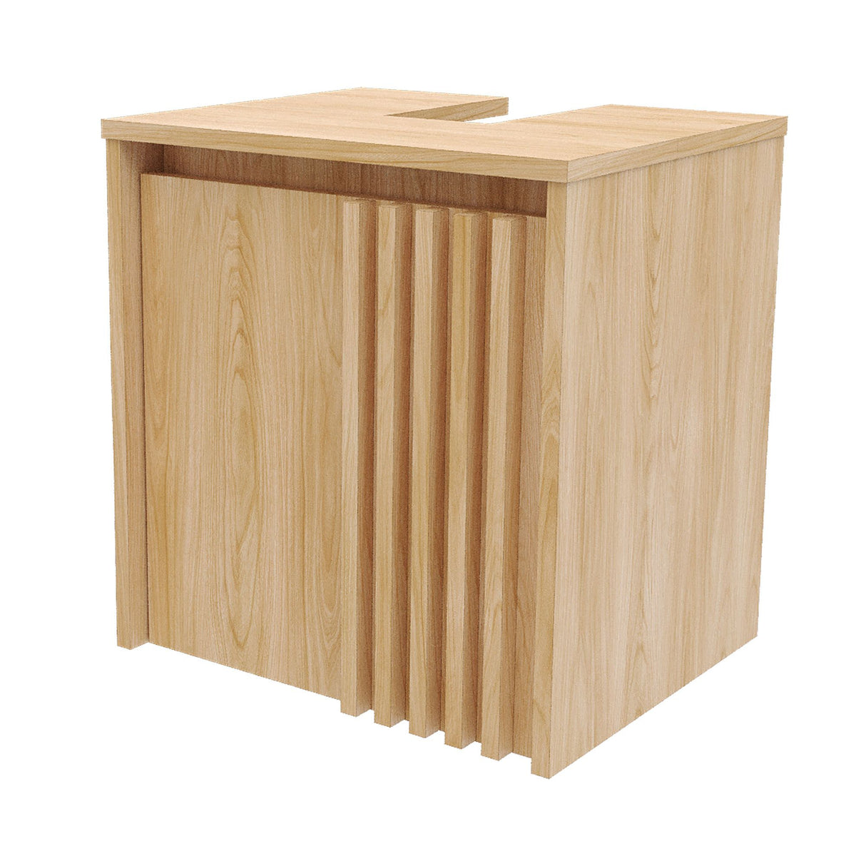 Mueble para Lavamanos Nori Miel 42x44.5cm Flotante Individual sin Lavamanos con Un Cajón y Una Puerta - MUEBLES PARA LAVAMANOS | Bylmo