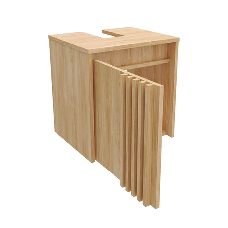 Mueble para Lavamanos Nori Miel 42x44.5cm Flotante Individual sin Lavamanos con Un Cajón y Una Puerta - MUEBLES PARA LAVAMANOS | Bylmo