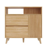 Cajonera Nori Miel 100x98cm de Dos Hileras con Dos Cajones - CAJONERAS Y COMODAS | Bylmo