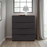 Cajonera Zoe Wengue 80x89.1cm de Cuatro Hileras con Cuatro Cajones - CAJONERAS Y COMODAS | Bylmo