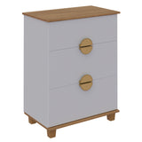 Cómoda Multi Blanco 72x92cm de Cuatro Hileras con Cuatro Cajones - CAJONERAS Y COMODAS | Bylmo