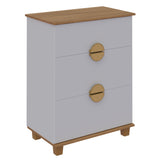 Cómoda Multi Blanco 72x92cm de Cuatro Hileras con Cuatro Cajones - CAJONERAS Y COMODAS | Bylmo