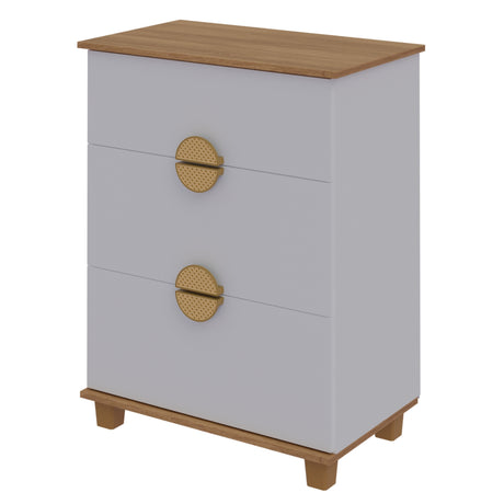 Cómoda Multi Blanco 72x92cm de Cuatro Hileras con Cuatro Cajones - CAJONERAS Y COMODAS | Bylmo