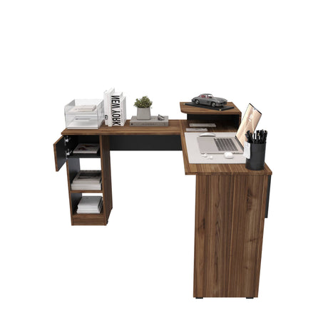 Escritorio Tiny Gales y Wengue 121x86cm con Un Cajón - ESCRITORIOS | Bylmo