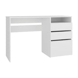 Escritorio Dublin Blanco 120.5x75.1cm con Tres Cajones - ESCRITORIOS | Bylmo