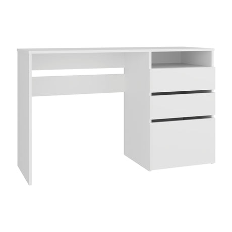 Escritorio Dublin Blanco 120.5x75.1cm con Tres Cajones - ESCRITORIOS | Bylmo
