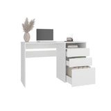 Escritorio Dublin Blanco 120.5x75.1cm con Tres Cajones - ESCRITORIOS | Bylmo