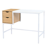 Escritorio Melani Blanco 100x75cm con Dos Cajones - ESCRITORIOS | Bylmo