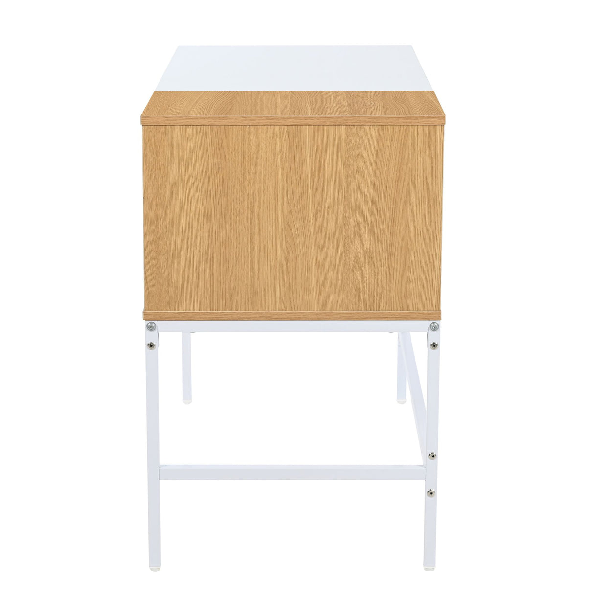 Escritorio Melani Blanco 100x75cm con Dos Cajones - ESCRITORIOS | Bylmo