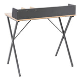 Escritorio Sprint Marrón 80x84cm con Pasa Cables - ESCRITORIOS | Bylmo