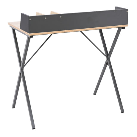 Escritorio Sprint Marrón 80x84cm con Pasa Cables - ESCRITORIOS | Bylmo