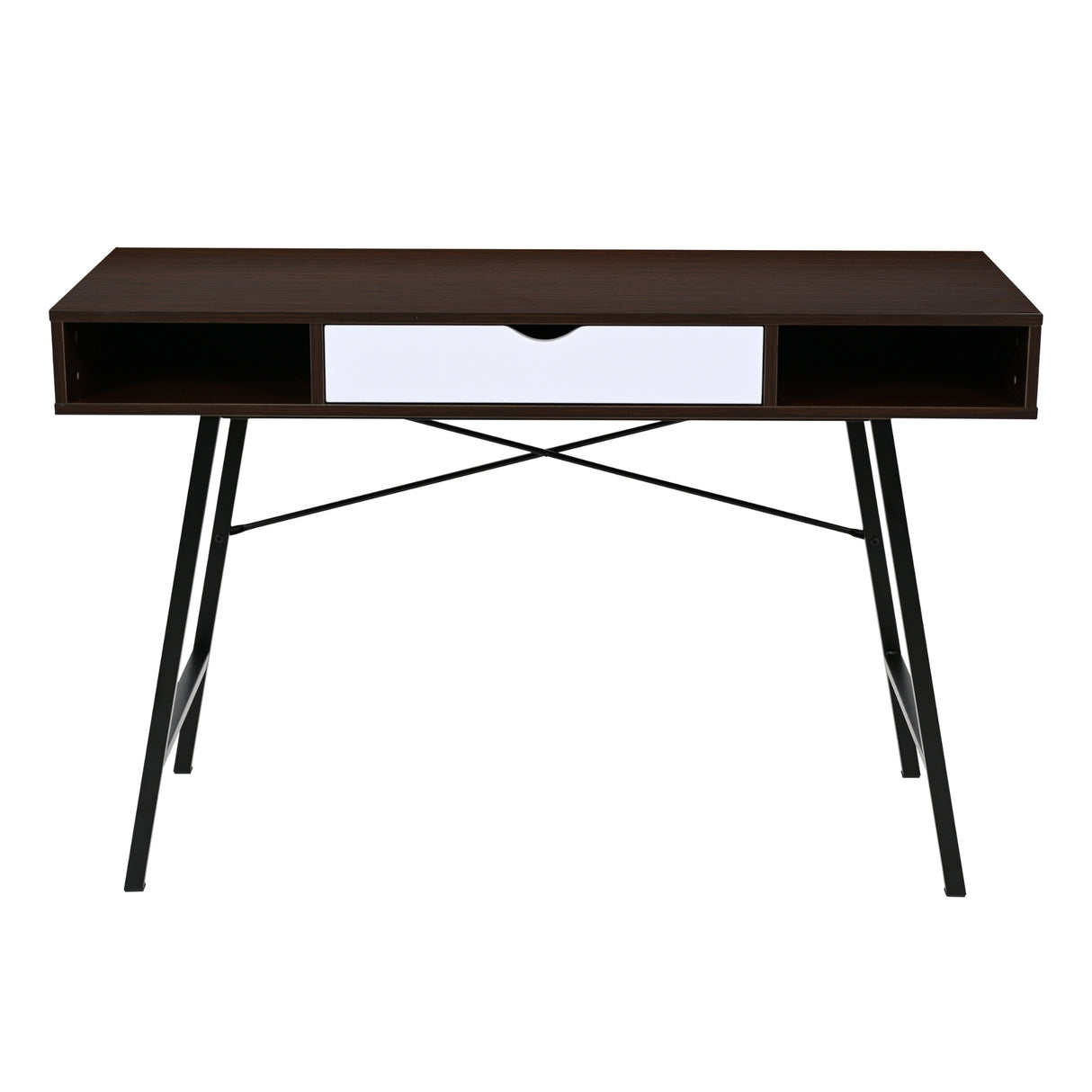 Escritorio Sirion Marrón 120x76cm con Un Cajón - ESCRITORIOS | Bylmo