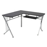 Escritorio en L Takai Negro 120x74cm sin Cajones - ESCRITORIOS | Bylmo