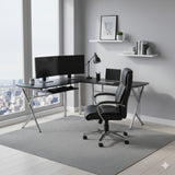 Escritorio en L Takai Negro 120x74cm sin Cajones - ESCRITORIOS | Bylmo