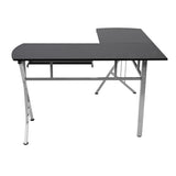 Escritorio en L Takai Negro 120x74cm sin Cajones - ESCRITORIOS | Bylmo