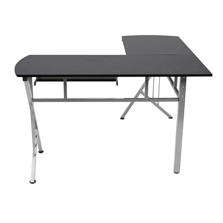 Escritorio en L Takai Negro 120x74cm sin Cajones - ESCRITORIOS | Bylmo