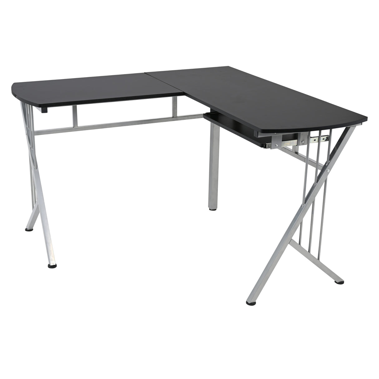 Escritorio en L Takai Negro 120x74cm sin Cajones - ESCRITORIOS | Bylmo