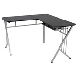 Escritorio en L Takai Negro 120x74cm sin Cajones - ESCRITORIOS | Bylmo