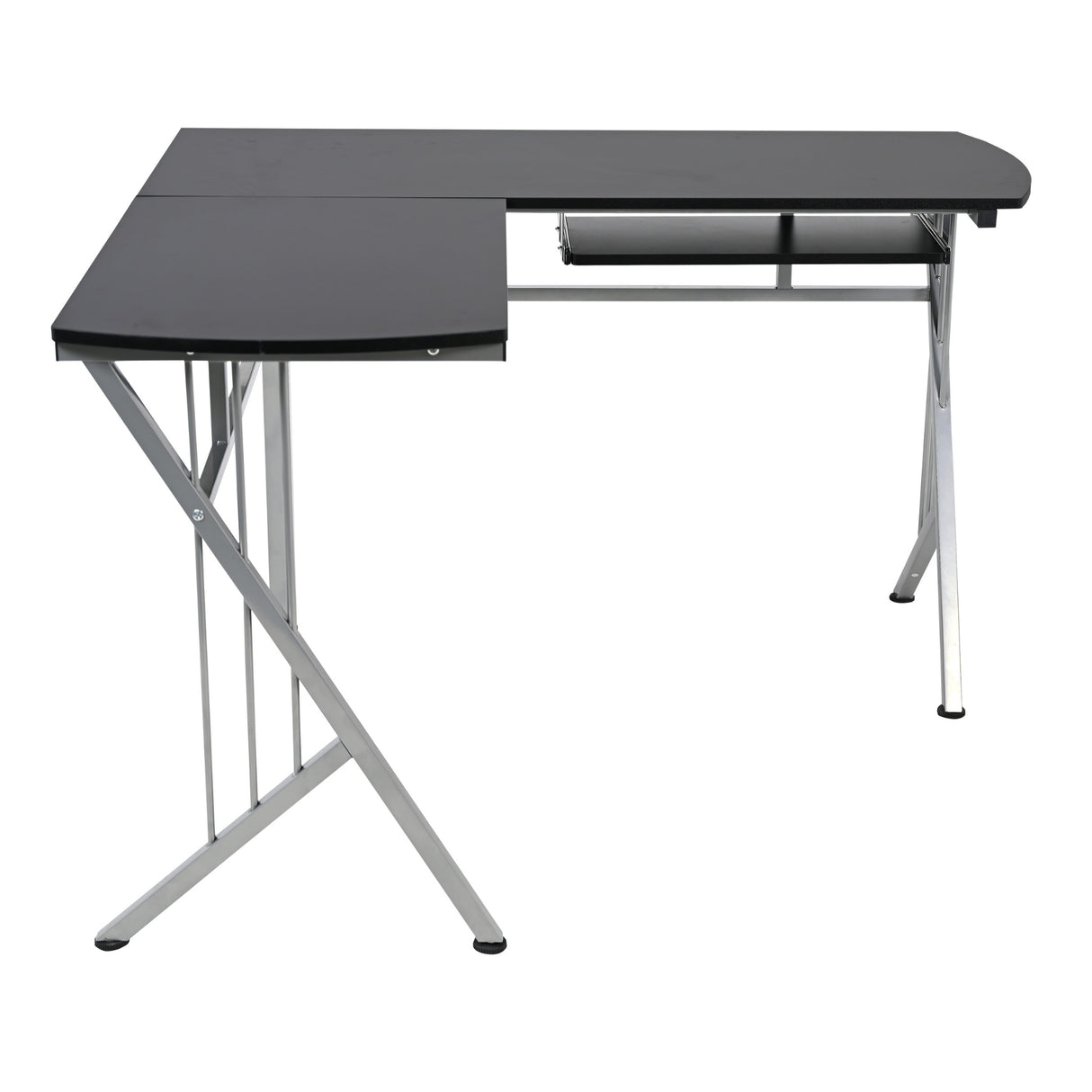 Escritorio en L Takai Negro 120x74cm sin Cajones - ESCRITORIOS | Bylmo